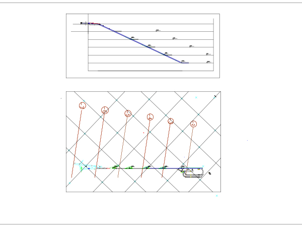 盲斜井井底設(shè)計平面圖